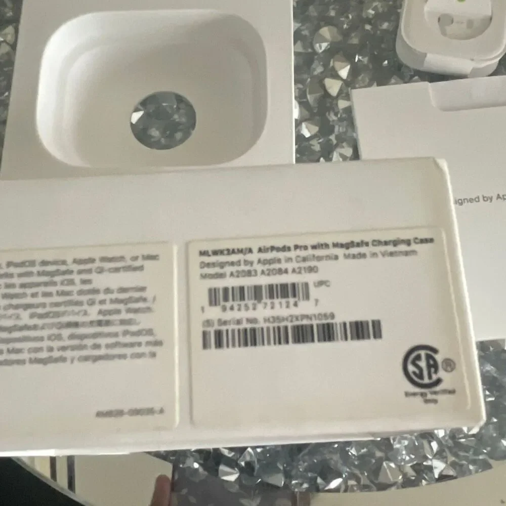 Empty Box for AirPods Pro MLWK3AM/A for model A2083 A2084 A2190 with manual